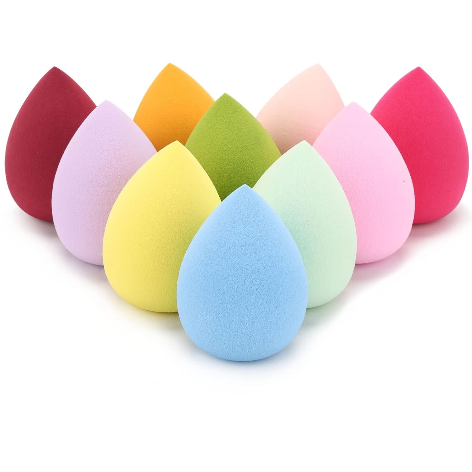 10 Pieces Makeup Sponge lenders eauty Sponges Egg Shaped lending Sponge Foundation Applicator Cosmetic Sponges