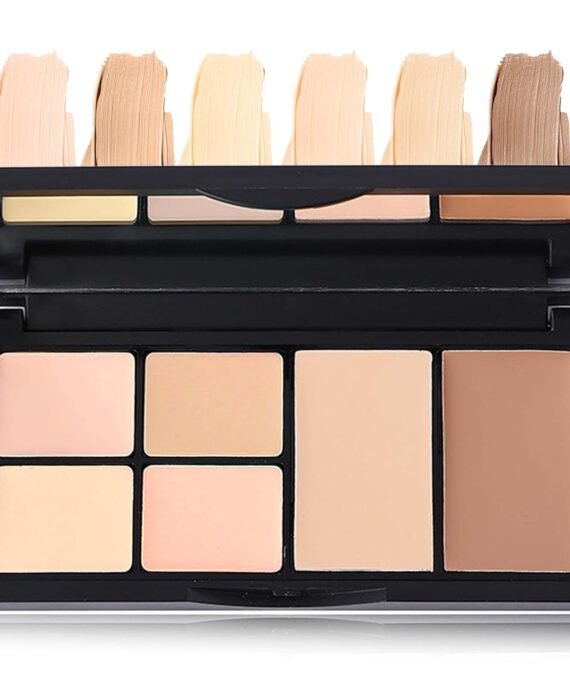 Color Correcting Concealer Palette,Contour Palette Long-Lasting Makeup Cream Contour Palette,Contouring Foundation Highlighting Corrector Concealer for Dark Circles &