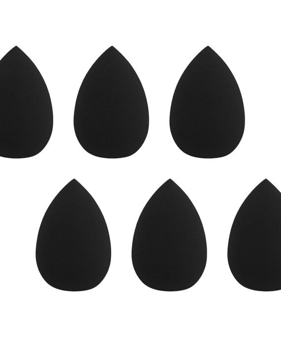 6Pcs lack Mini Makeup Sponge, Small eauty Sponge lender Set for Foundation, Powder, Concealer Highlight and Eye Shadow Super Soft Wonder eauty Cosmetic