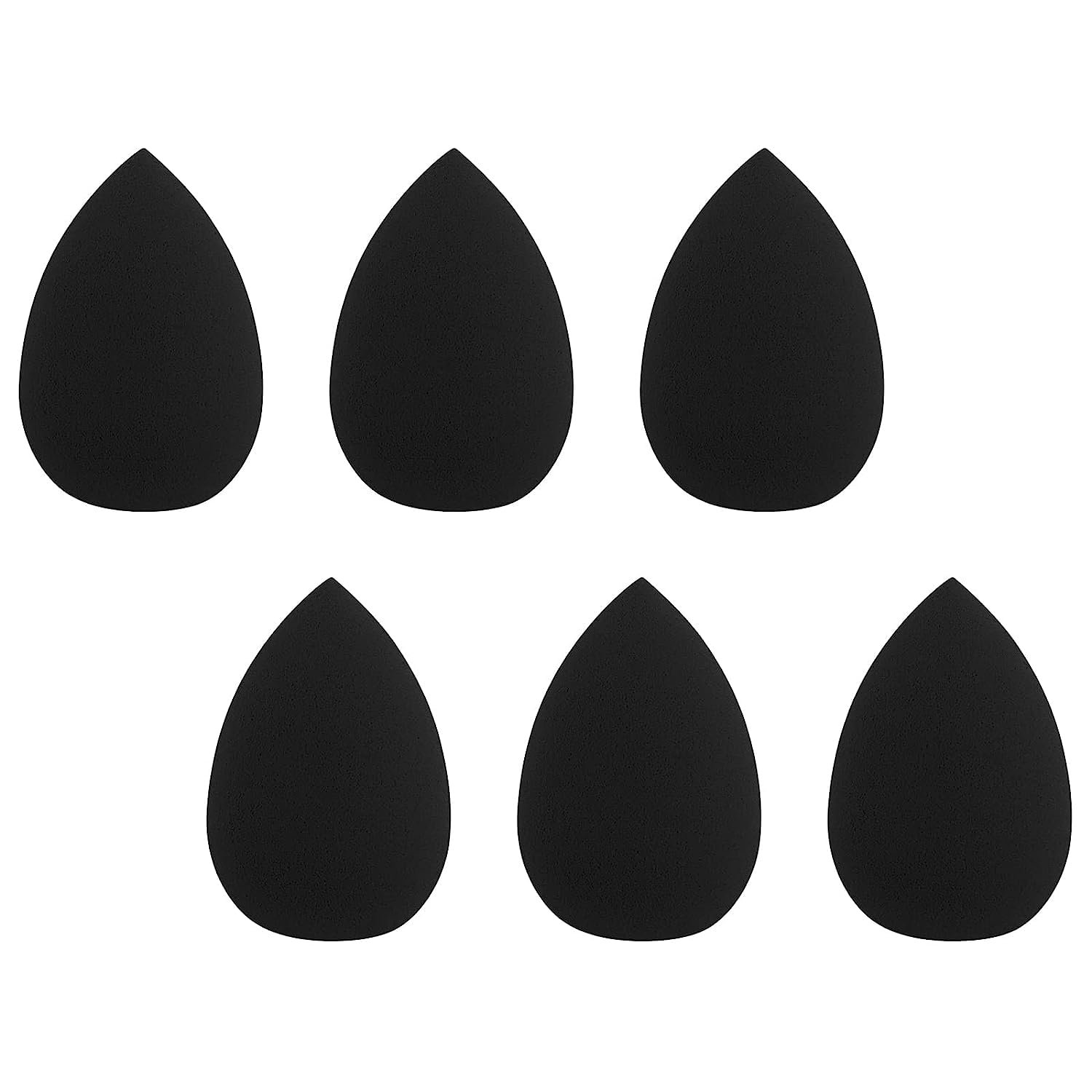 6Pcs lack Mini Makeup Sponge, Small eauty Sponge lender Set for Foundation, Powder, Concealer Highlight and Eye Shadow Super Soft Wonder eauty Cosmetic