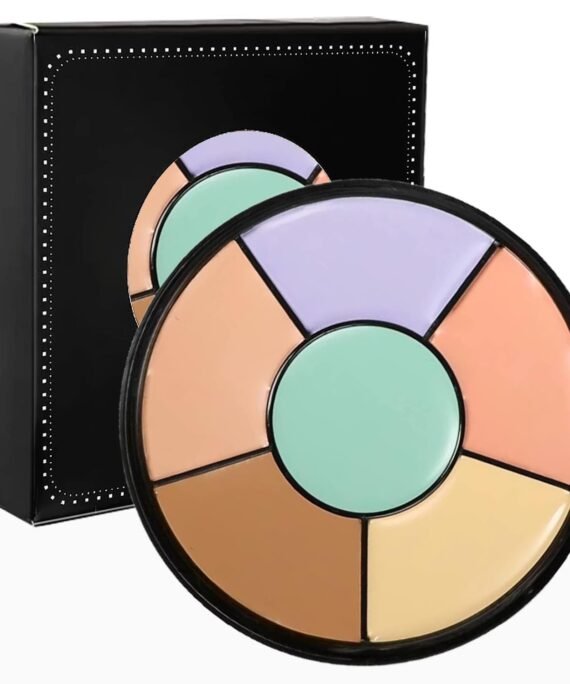 Color Corrector Palette, 6 in 1 Concealer Contour Palette, Color Corrector for Dark Circles,Redness, righten, Cream Concealer, Color Correcting Palette Full Coverage Concealer Make Up Kit