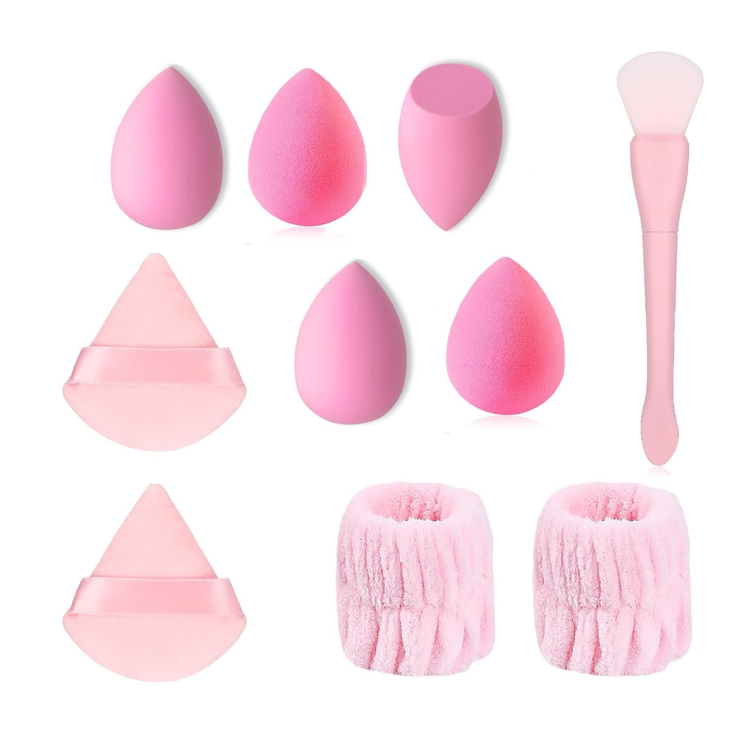 Makeup Sponge Set- 10Pcs Makeup lender for Powder Cream and Liquid, Super Soft Face eauty Cosmetic Tools