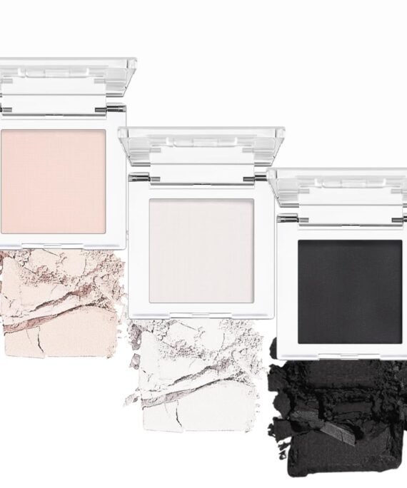 White Black Pink Matte Eyeshadow Palette 3 pics set – Long-Lasting & Highly Pigmented, Vegan & Cruelty-Free