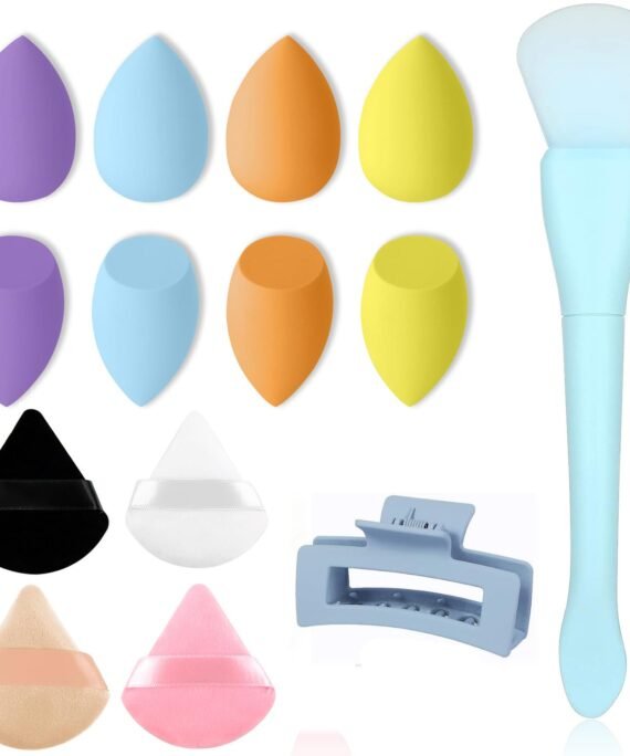 Makeup Sponge Set- 14Pcs Makeup lender for Powder Cream and Liquid, Super Soft Face eauty Cosmetic Tools