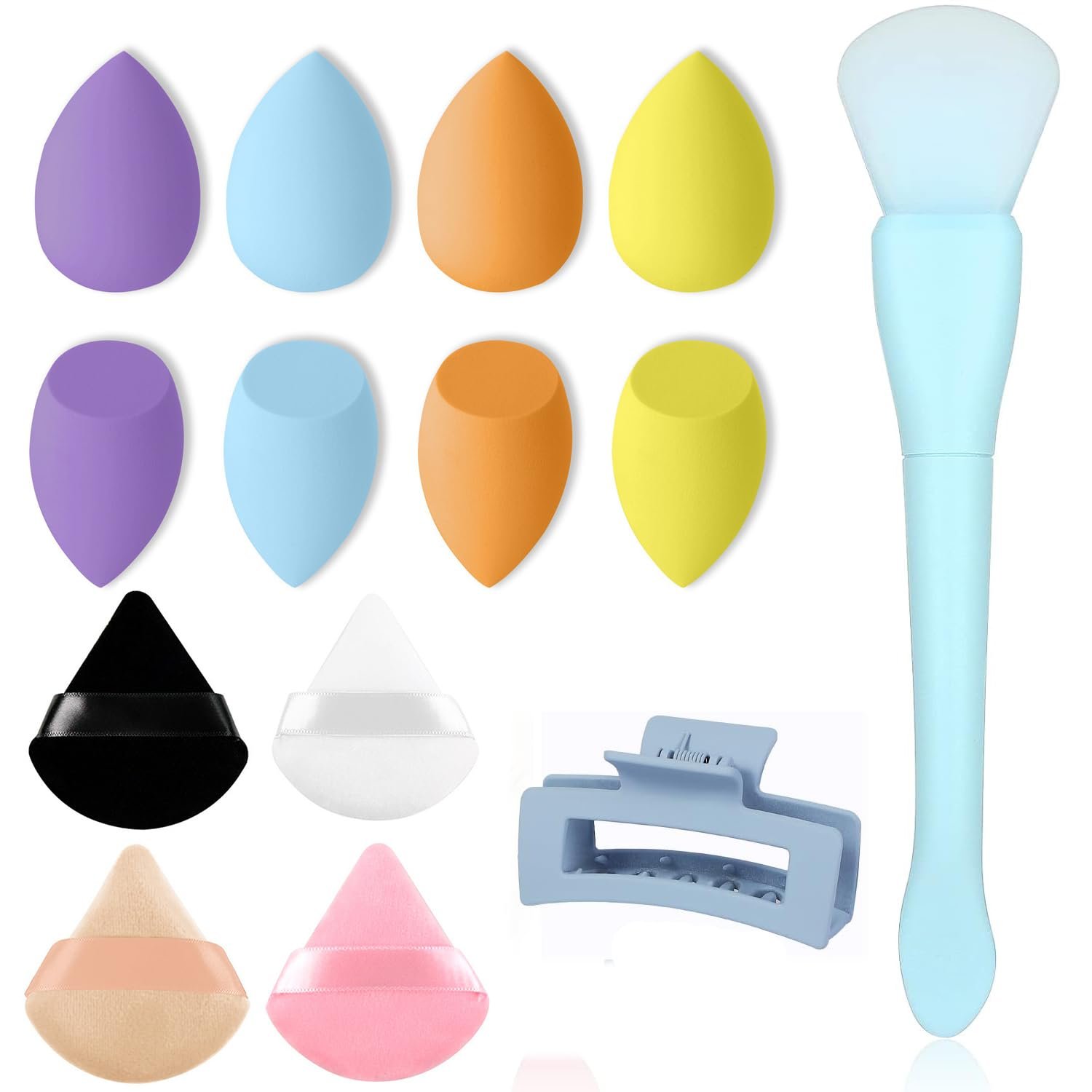 Makeup Sponge Set- 14Pcs Makeup lender for Powder Cream and Liquid, Super Soft Face eauty Cosmetic Tools