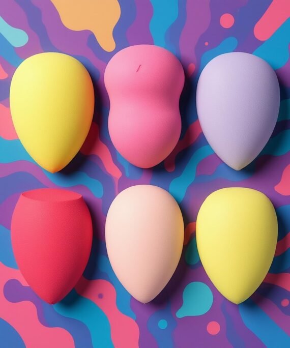 Collection makeup Sponge Set Latex Free and High definition Set of six makeup Wonder lender with four differen shapes For Powder Cream and Liquid, Super Soft Wonder eauty Cosmetic